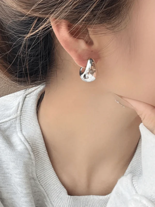 1 Paire Style Punk Boucles D'oreilles Simples – Image 2