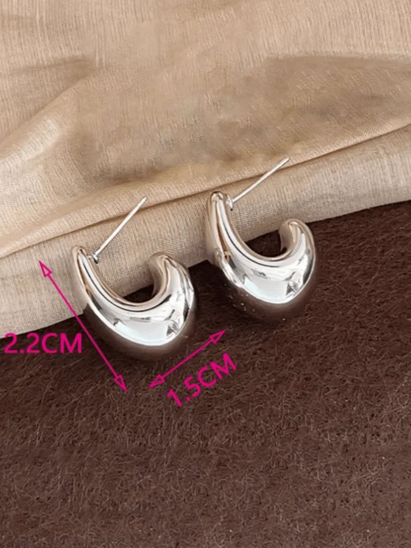 1 Paire Style Punk Boucles D'oreilles Simples – Image 7