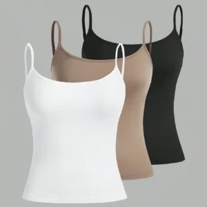 SHEIN EZwear 3 pièces/set Débardeurs slim et casual pour femmes, été