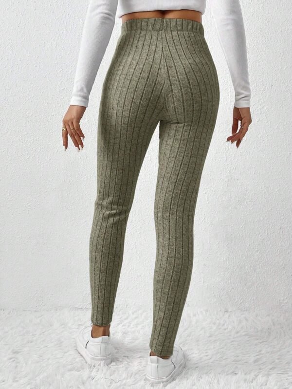 SHEIN Frenchy LeggingsTaille élastique uni – Image 2