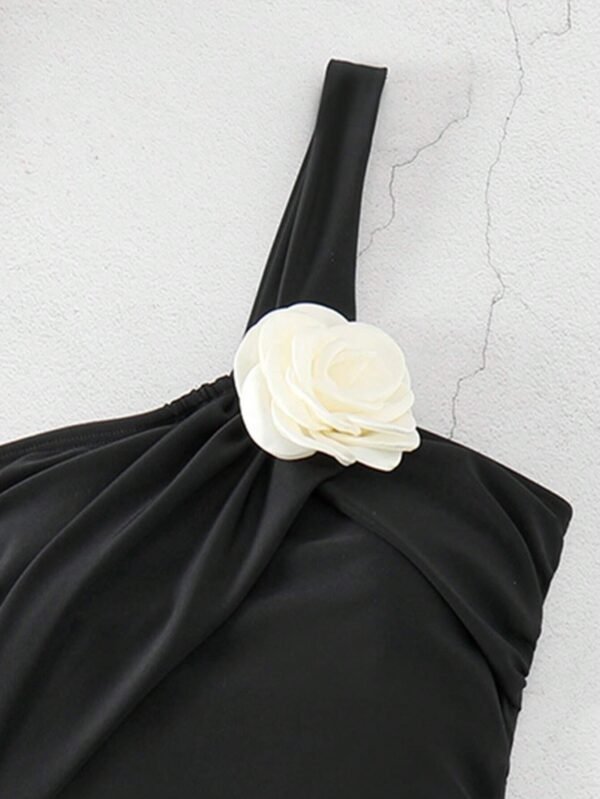 SHEIN Swim Maillot bain une épaule fleurs – Image 5