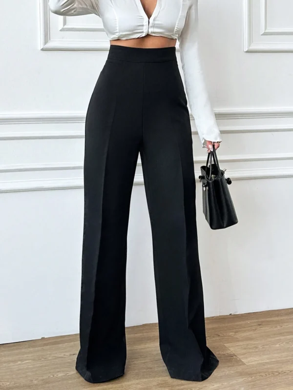 SHEIN Pantalon LargeDécontracté Uni – Image 3
