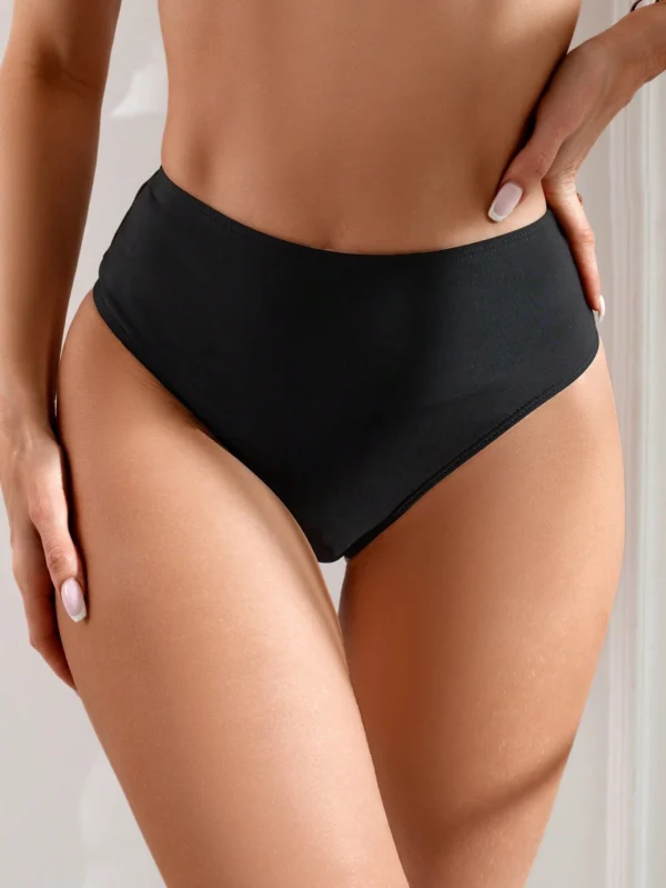Swim Basics BasDe bikini V froncé – Image 2