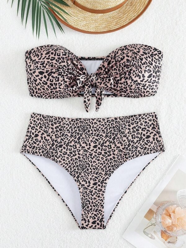 SHEIN Swim Curve Bikini léopard grandeTaille