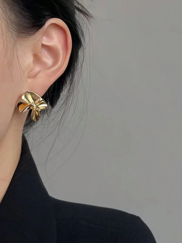1 paire Boucles d'oreilles géométriques simples – Image 2