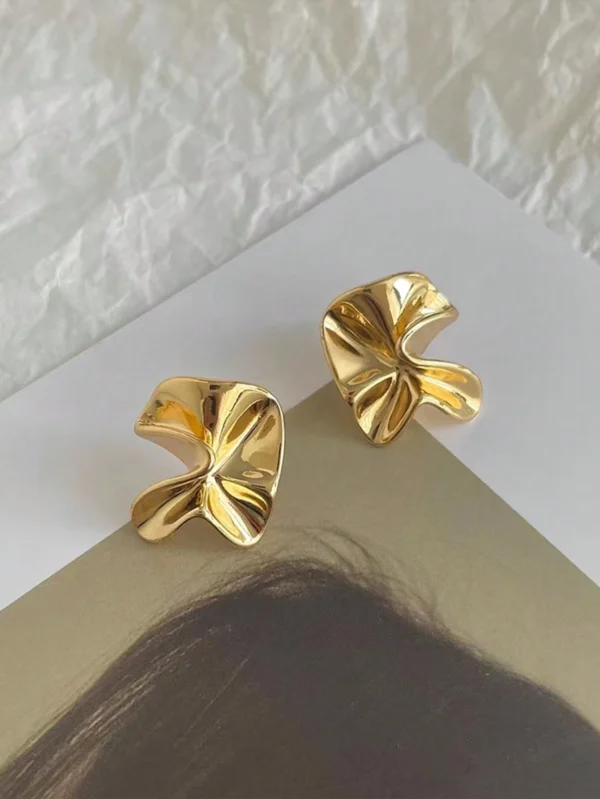 1 paire Boucles d'oreilles géométriques simples – Image 3