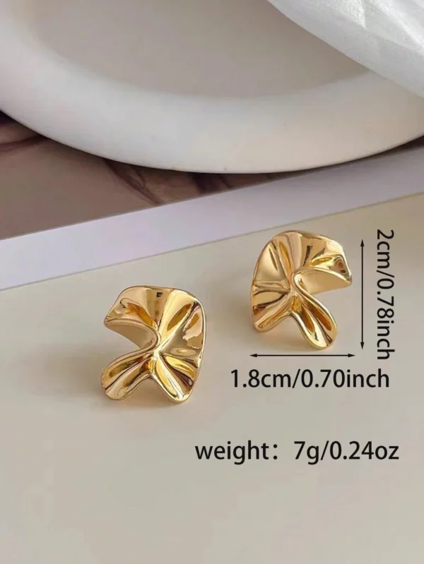 1 paire Boucles d'oreilles géométriques simples – Image 5