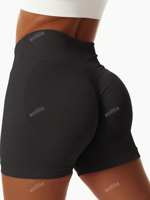 Short yogaTaille haute uni – Image 3