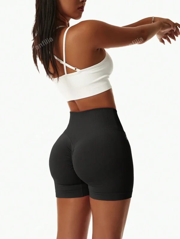 Short yogaTaille haute uni – Image 2