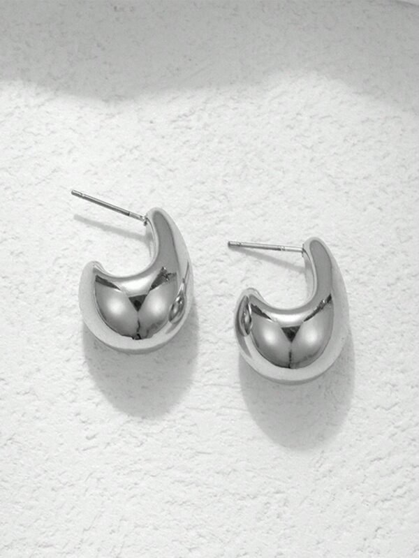 2 Pièces Boucles D'oreilles Forme De Goutte D'eau – Image 9