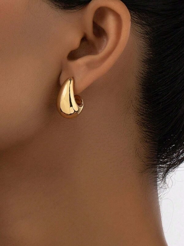 2 Pièces Boucles D'oreilles Forme De Goutte D'eau – Image 11