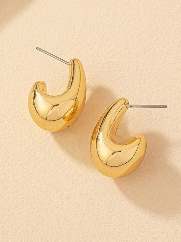 2 Pièces Boucles D'oreilles Forme De Goutte D'eau – Image 6