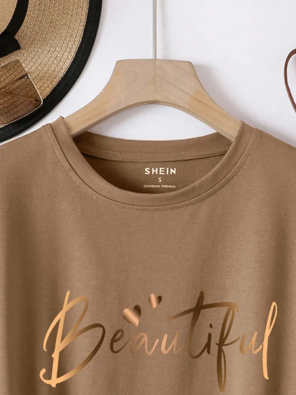 INAWLYT-shirt avec imprimé lettrage – Image 4