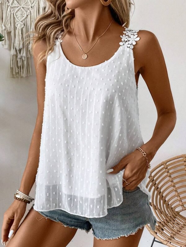 SHEIN Holidaya Haut De Réservoir À Encolure – Image 3