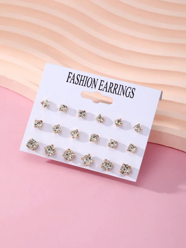 Ensemble De 18 Boucles D'oreilles Simples – Image 2