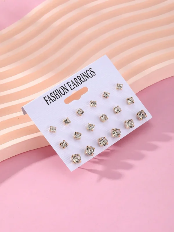 Ensemble De 18 Boucles D'oreilles Simples – Image 3