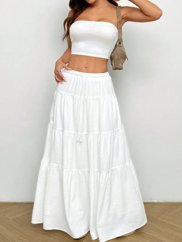 SHEIN EZwear EnsembleTop bandeau jupe