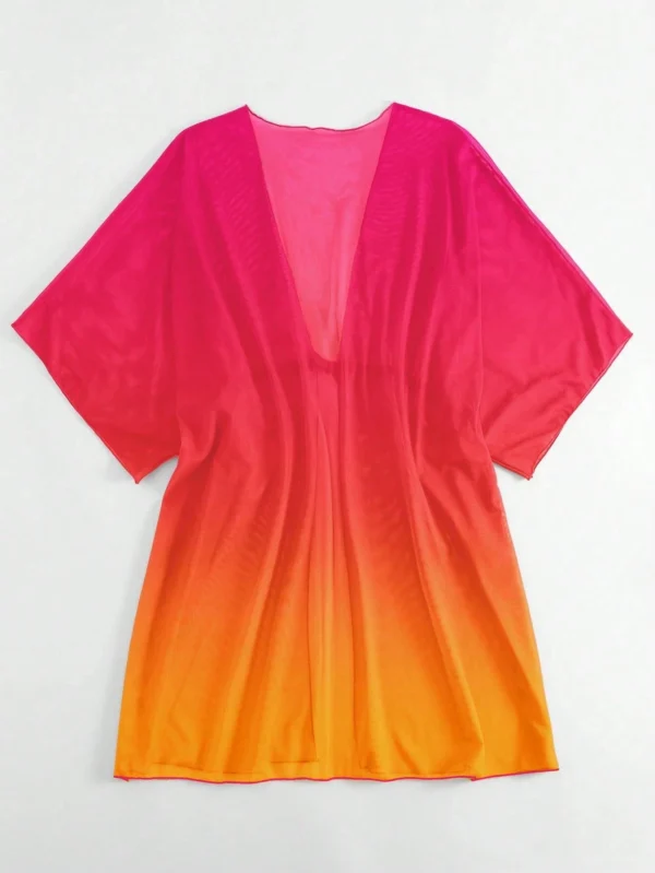 SHEIN Swim KimonoDégradé cordonTulle – Image 2