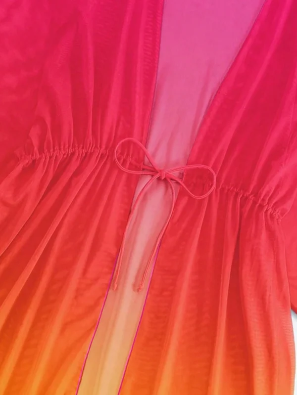 SHEIN Swim KimonoDégradé cordonTulle – Image 3