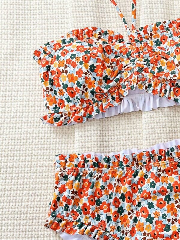 Ensemble  Bikini sans bretelles floral – Image 3