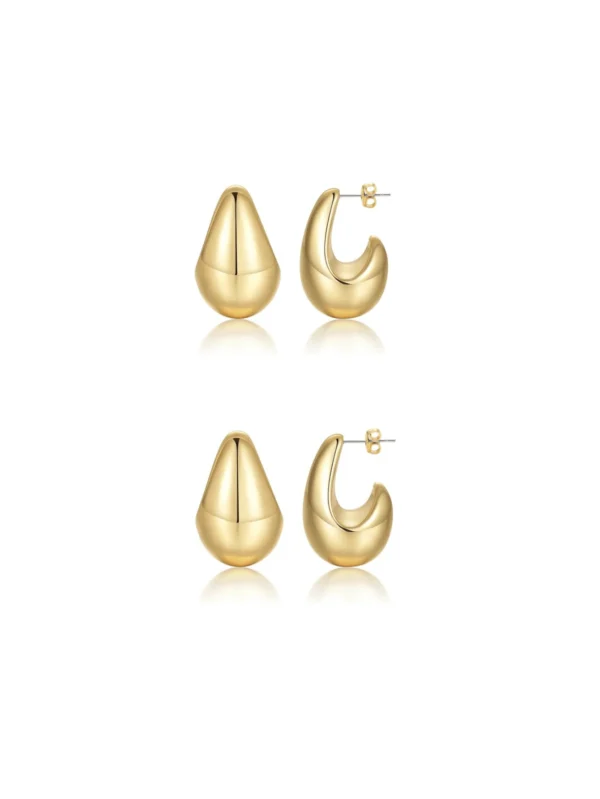 1 Paire Style Punk Boucles D'oreilles Simples – Image 13