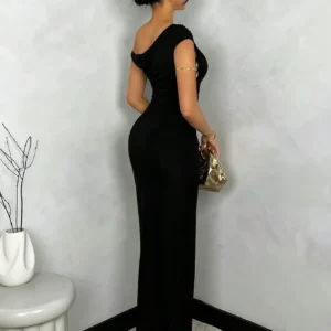 SHEIN BAE Robe moulante d’été asymétrique