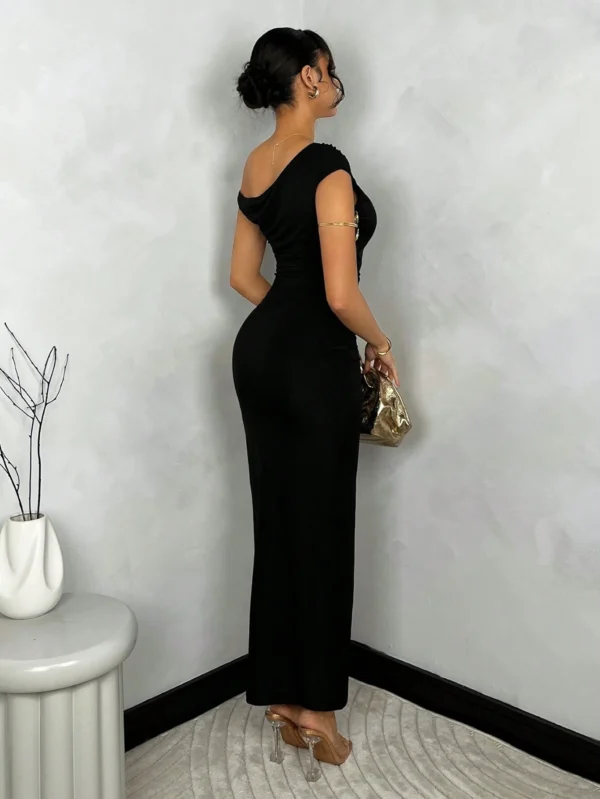 SHEIN BAE Robe moulante d'été asymétrique – Image 2