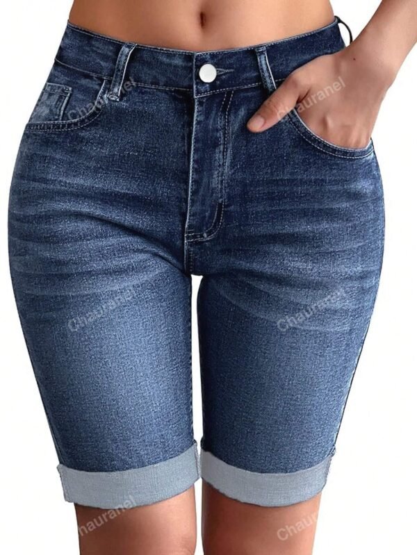 ShortDenimDélavé stretchDécontracté