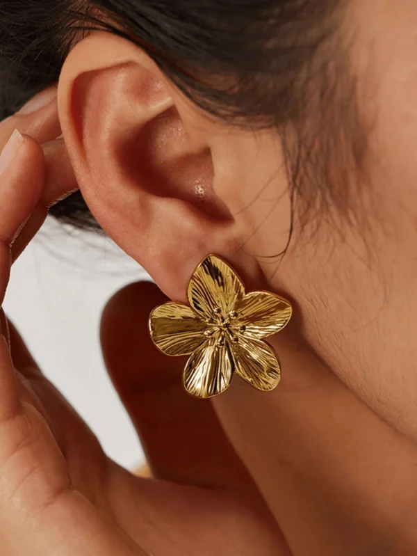 2 pièces Boucles d'oreilles avec fleur et trèfle – Image 12