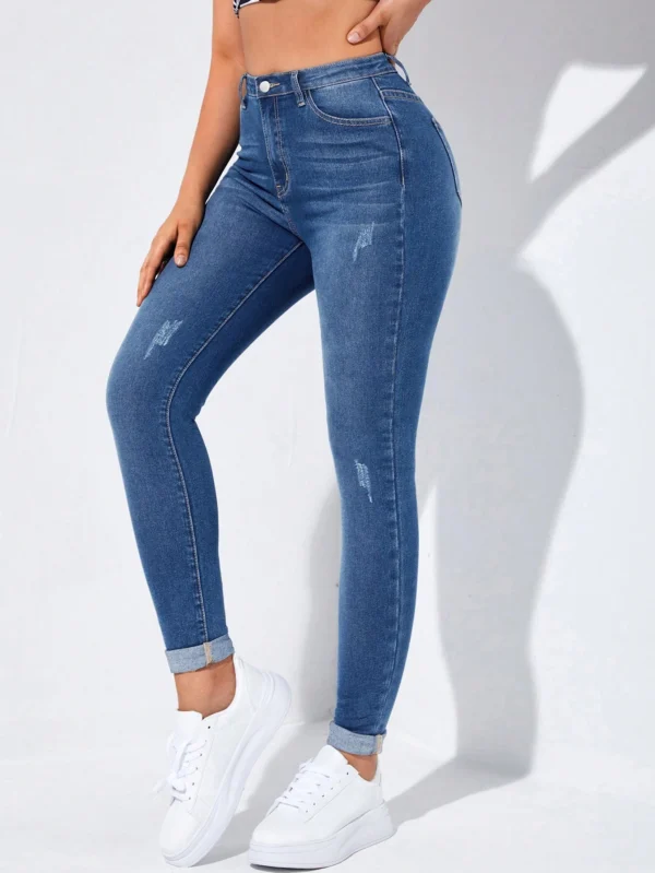 SHEIN EZwear Jean skinnyDéchiré