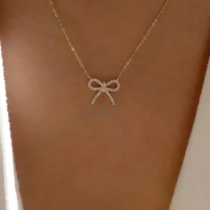 1 pièce Collier pendentif nœud papillon