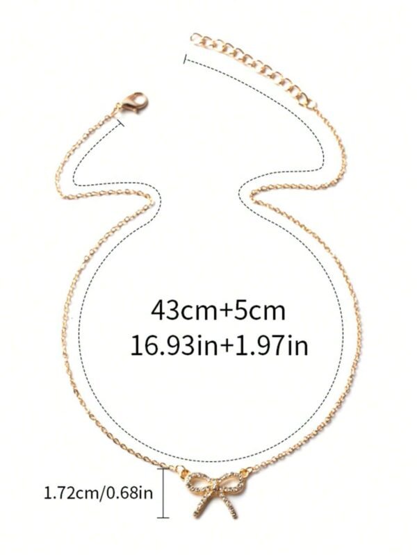 1 pièce Collier pendentif nœud papillon – Image 3
