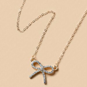 1 pièce Collier pendentif nœud papillon