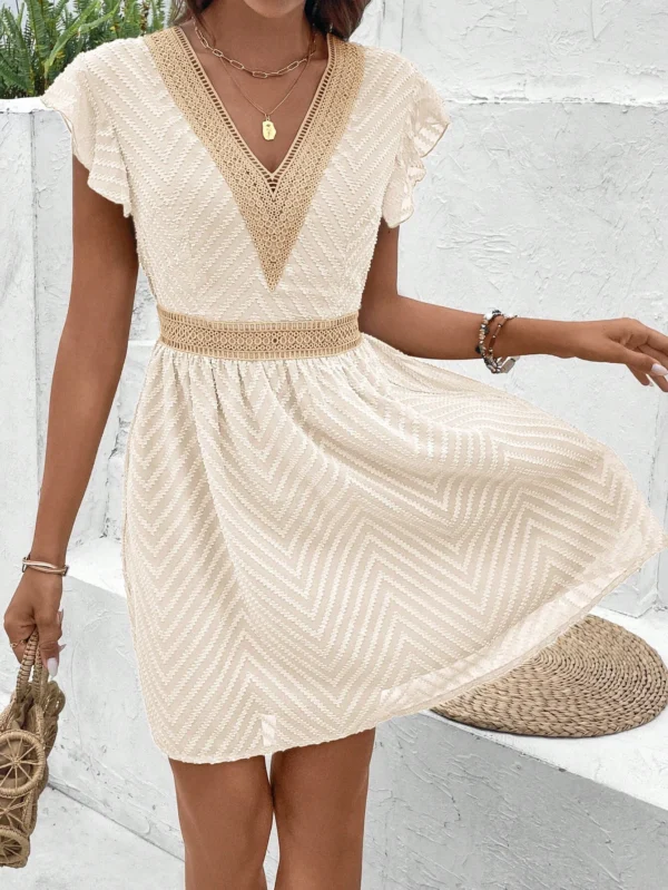 SHEIN Frenchy Robe avec empiècement en dentelle – Image 5