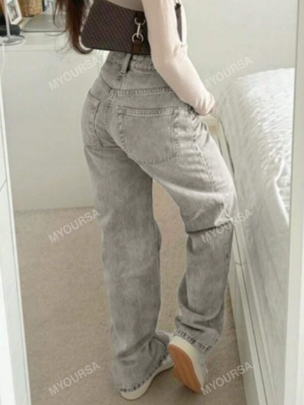 MYOURSA JeansDroitsDécontractés etDélavés – Image 2