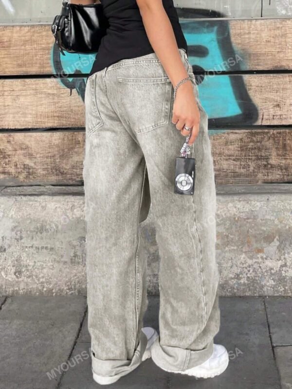 MYOURSA JeansDroitsDécontractés etDélavés – Image 5