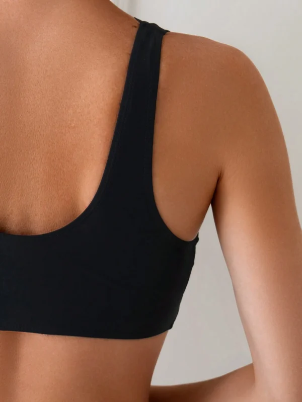 SHEIN Swim Haut bikini uni bordure coquille – Image 3