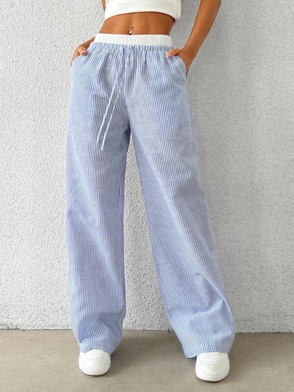 SHEIN EZwear Pantalon largeTissé – Image 5