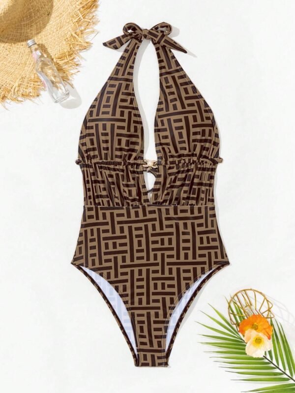 SHEIN Swim Maillot bain imprimé aléatoire – Image 3