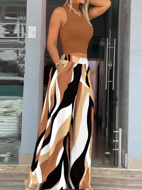 Ensemble 2 piècesTopTricoté pantalon – Image 3