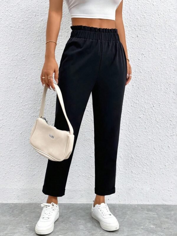 SHEIN PETITE Pantalon unicolore coupe – Image 5