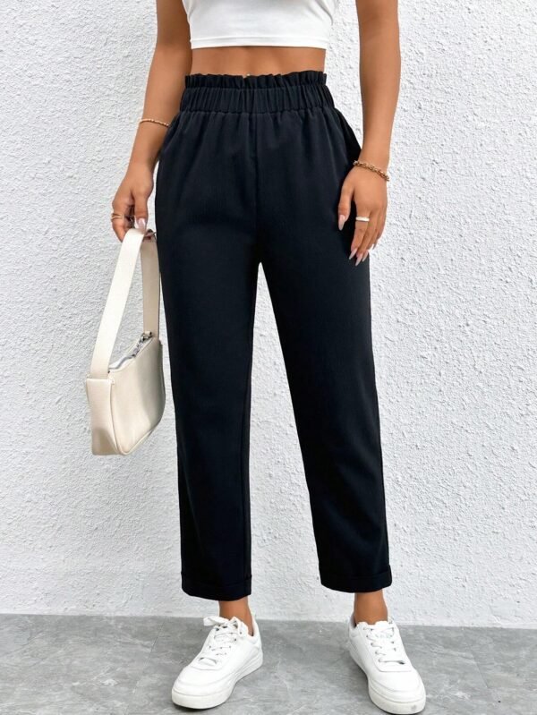 SHEIN PETITE Pantalon unicolore coupe