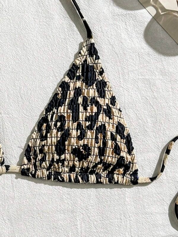 SHEIN SwimTop bikini licou léopard – Image 3