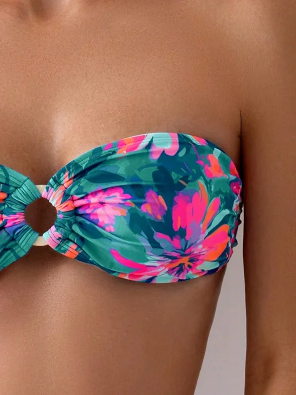 SHEIN Swim Bikini imprimé floral bandeau – Image 5