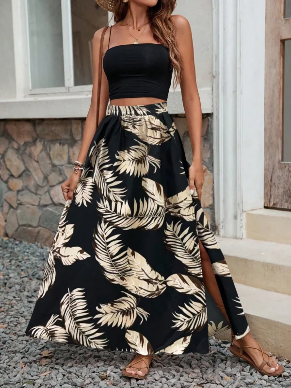 SHEIN Holidaya Jupe longue fente – Image 3