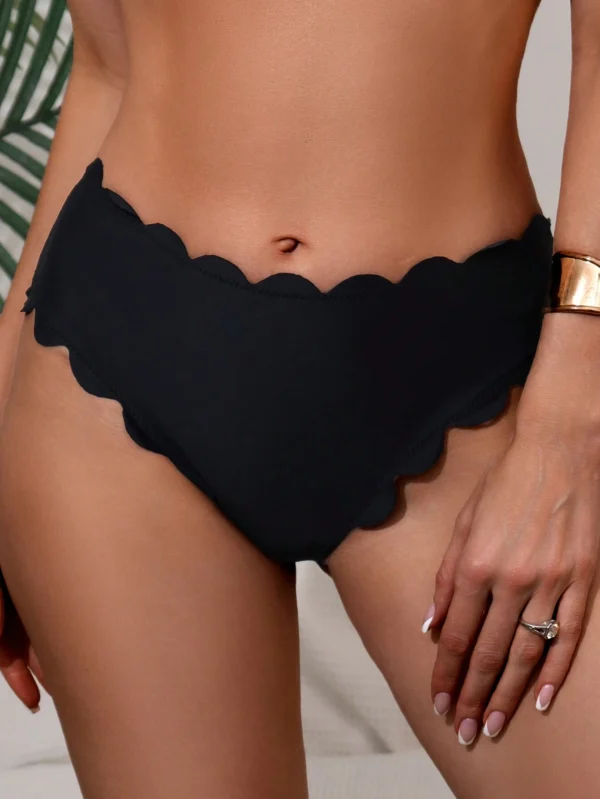 SHEIN Swim BasDe bikini coquillage festons – Image 2