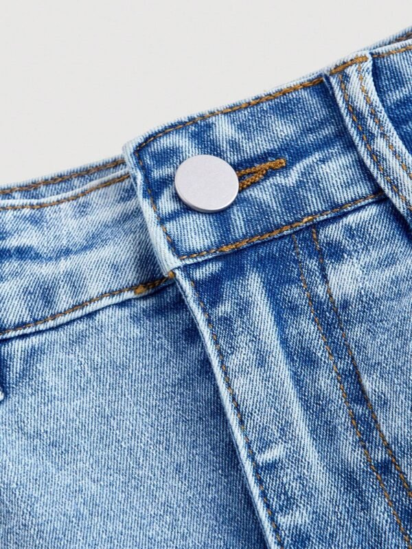 SHEIN MOD JupeDenim avec boutons et poches – Image 4