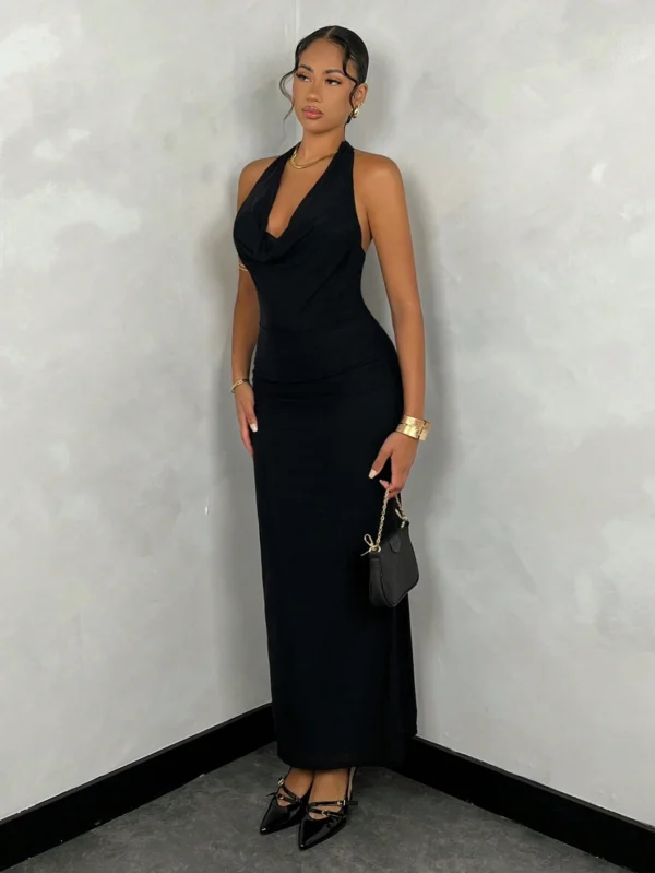 SHEIN BAE Robe élégante à col bénitier – Image 4