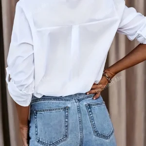 Chemise ample col en V