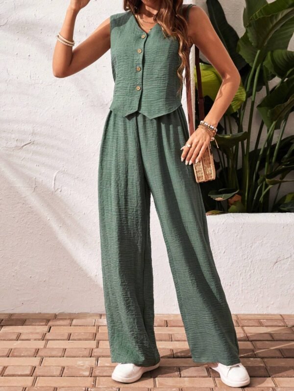 SHEIN Frenchy Haut col V pantalon – Image 5